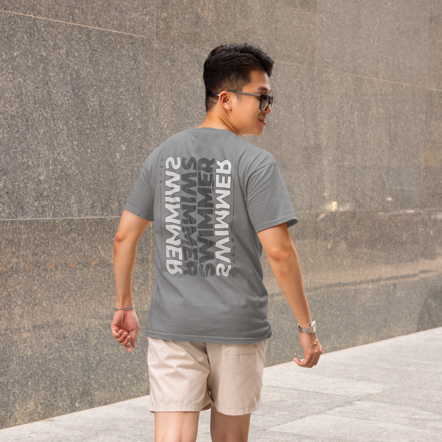 For the Swimmers and Swim Fans - "Swim" Oversized T-Shirt