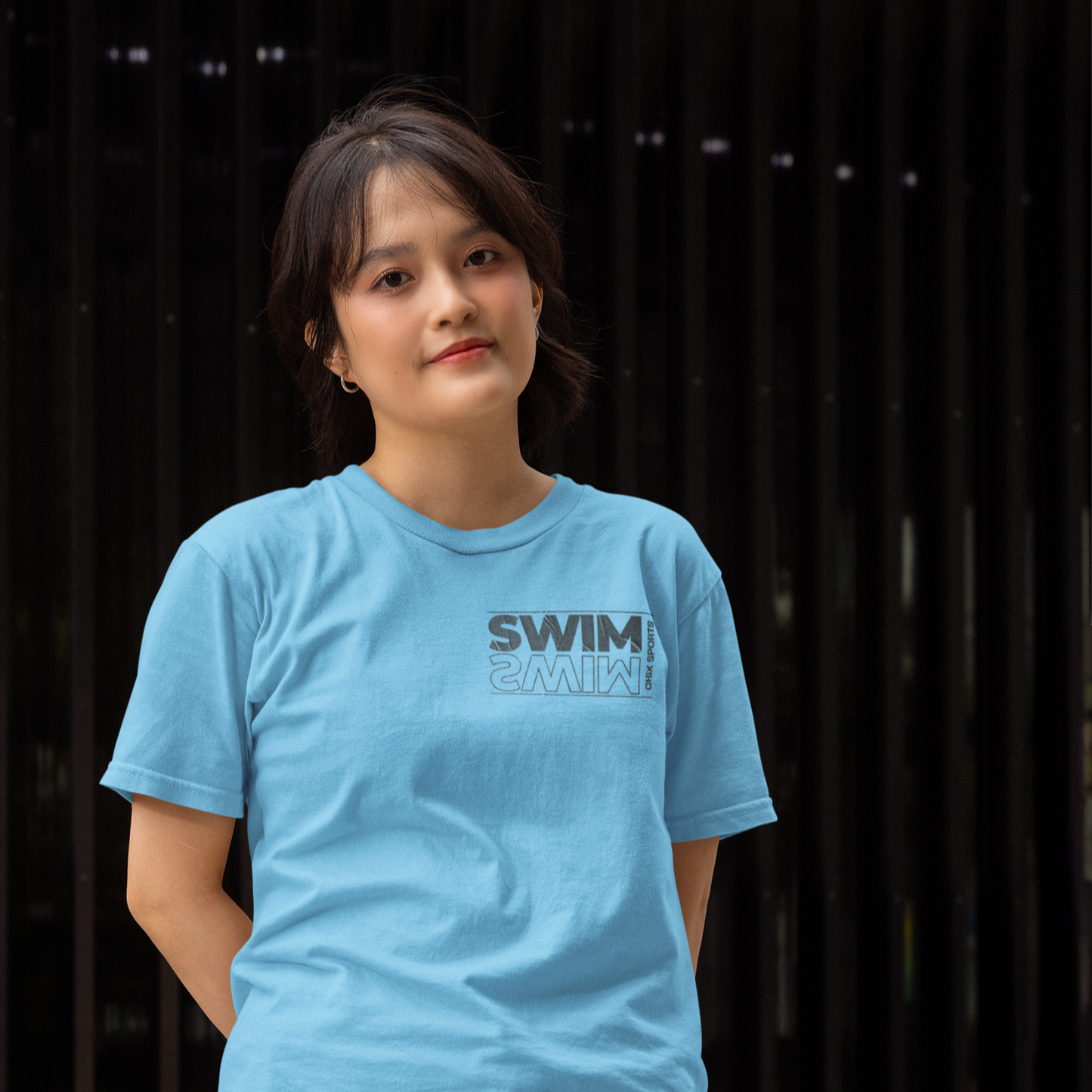 For the Swimmers and Swim Fans - "Swim" Oversized T-Shirt