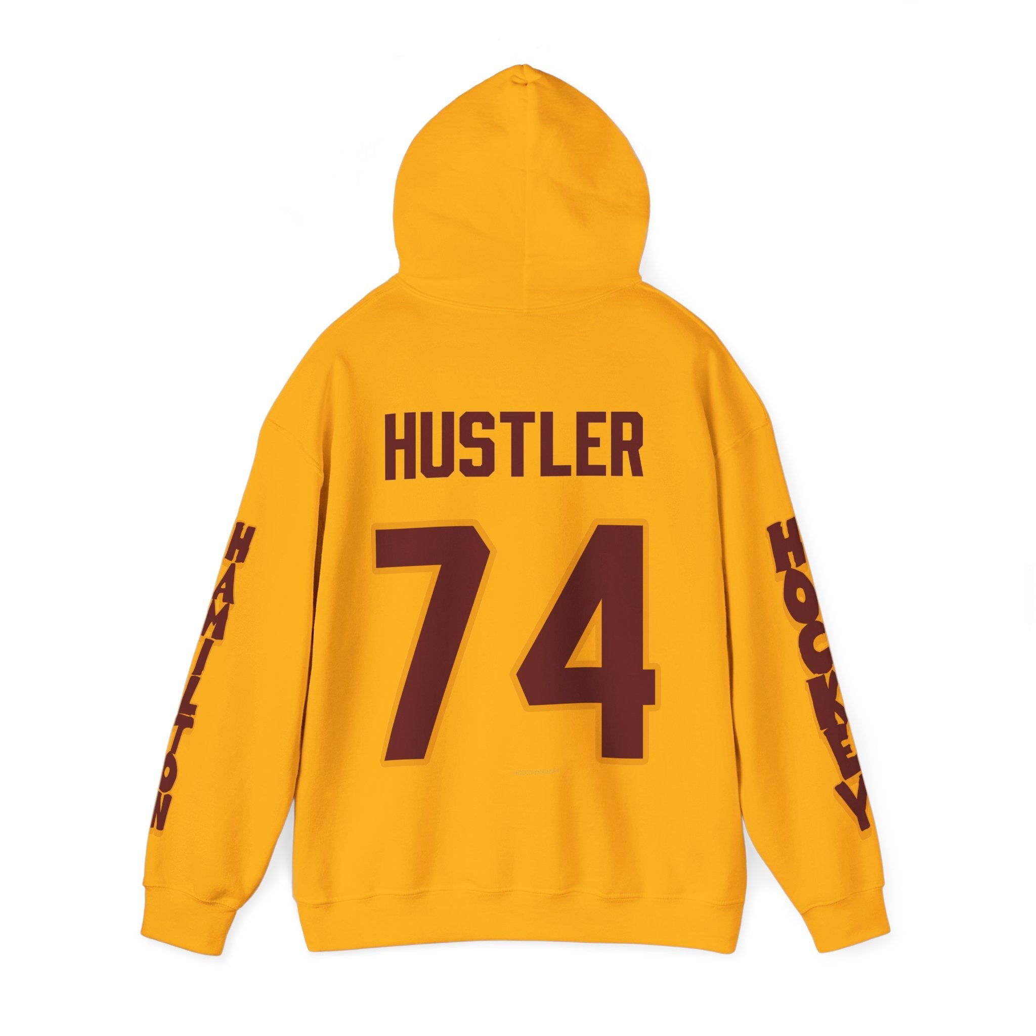 Abby Hustler Hamilton Expansion Unisex Hoodie in Gold | Chix Sports