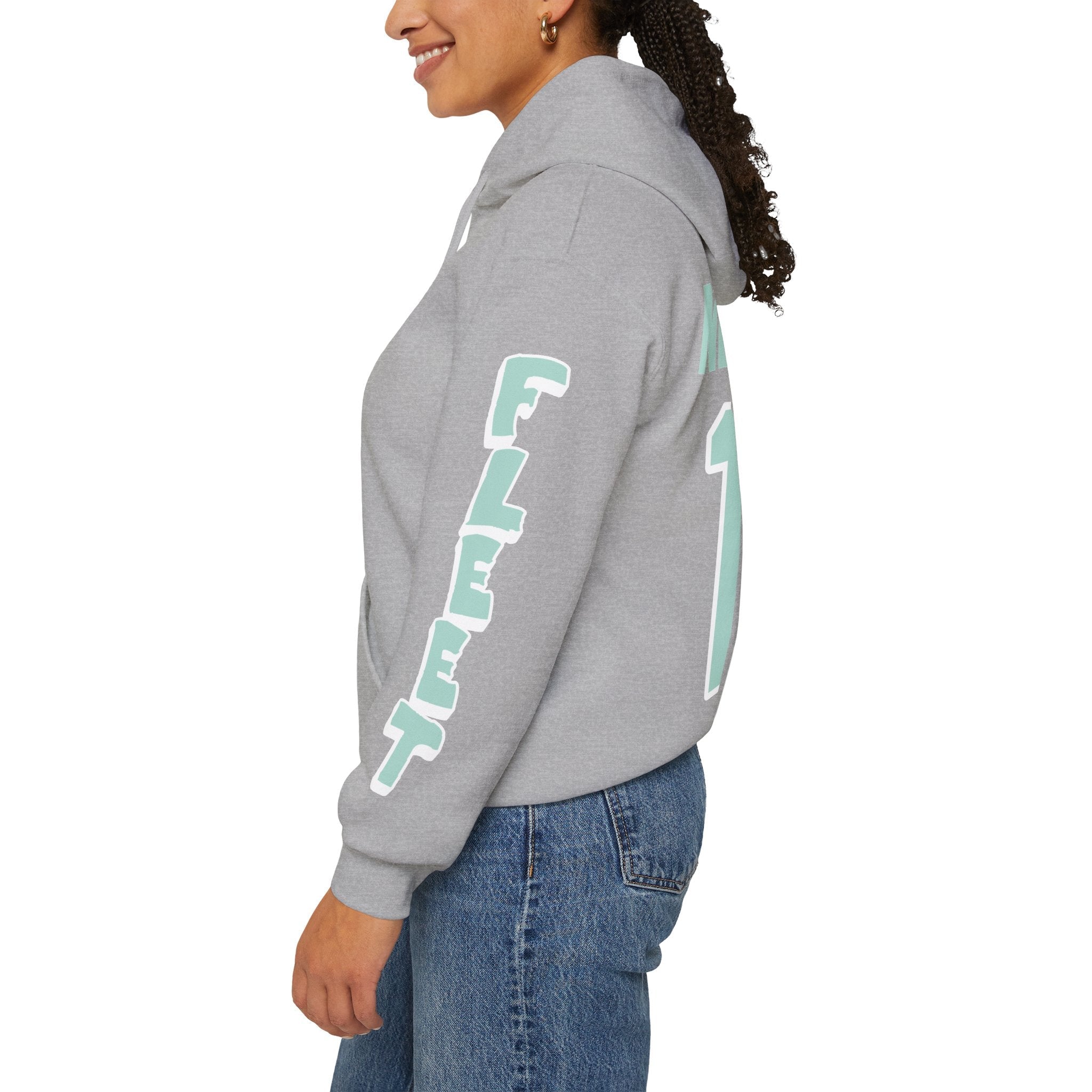 Abby Newhook Unisex Fleet Hoodie in Dark Heather | Chix Sports