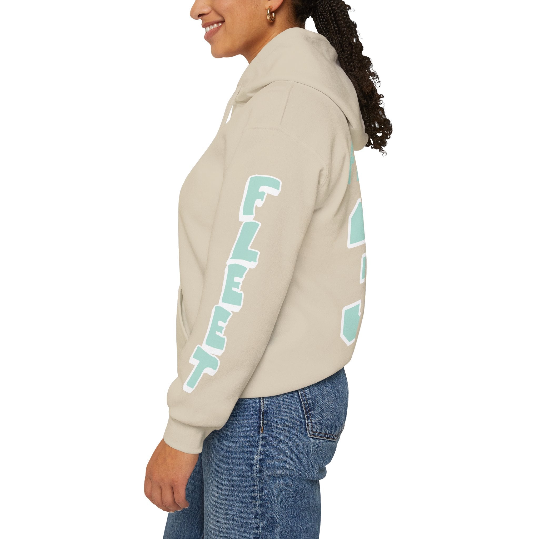Aerin Frankel Unisex Fleet Hoodie in Dark Heather | Chix Sports