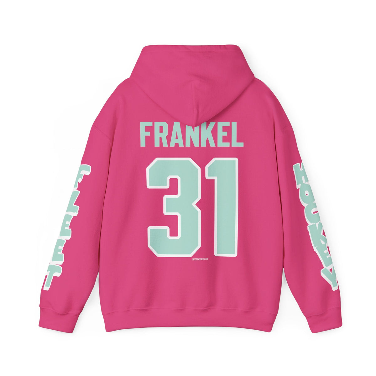 Aerin Frankel Unisex Fleet Hoodie in Heliconia | Chix Sports