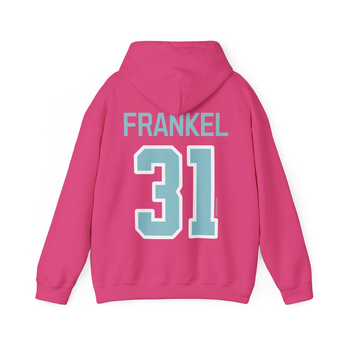 Aerin Frankel Unisex Fleet Hoodie in Heliconia | Chix Sports