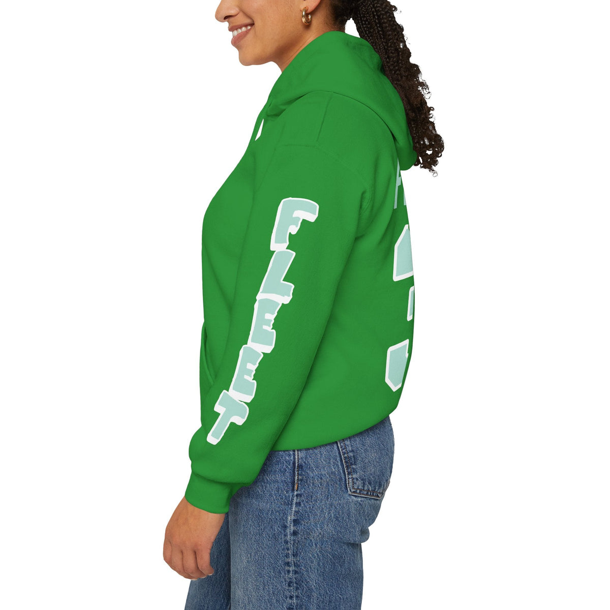 Aerin Frankel Unisex Fleet Hoodie in Dark Heather | Chix Sports