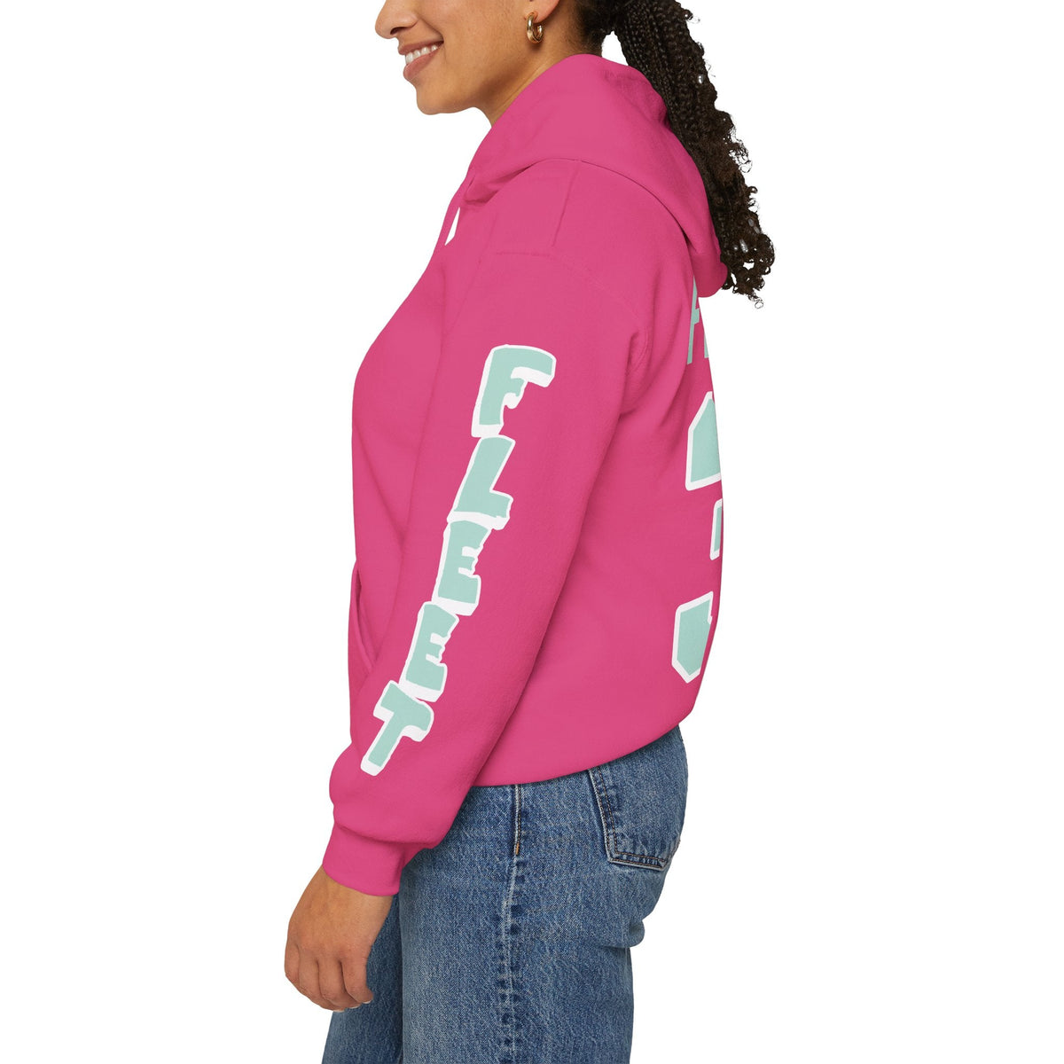 Aerin Frankel Unisex Fleet Hoodie in Dark Heather | Chix Sports