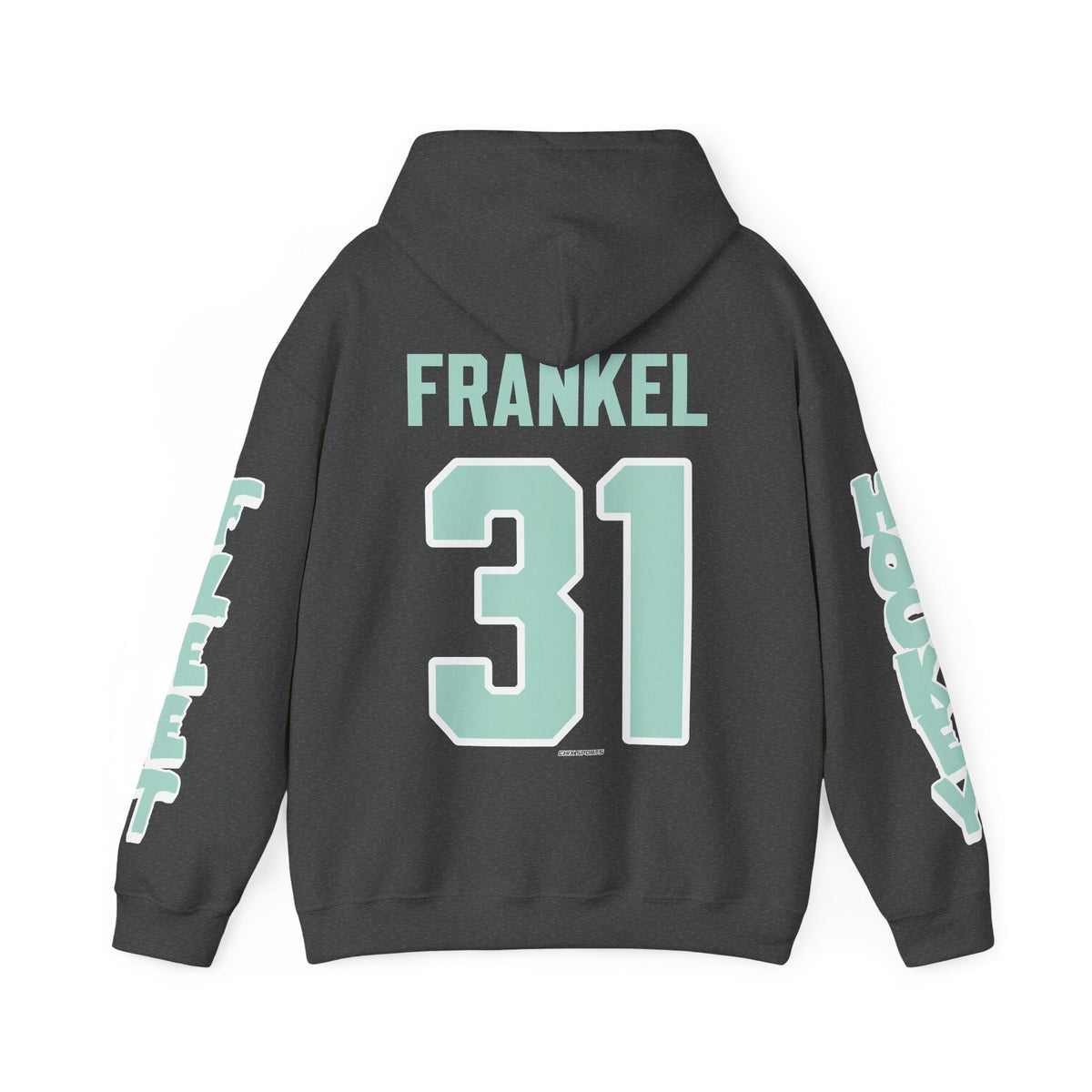 Aerin Frankel Unisex Fleet Hoodie in Dark Heather | Chix Sports