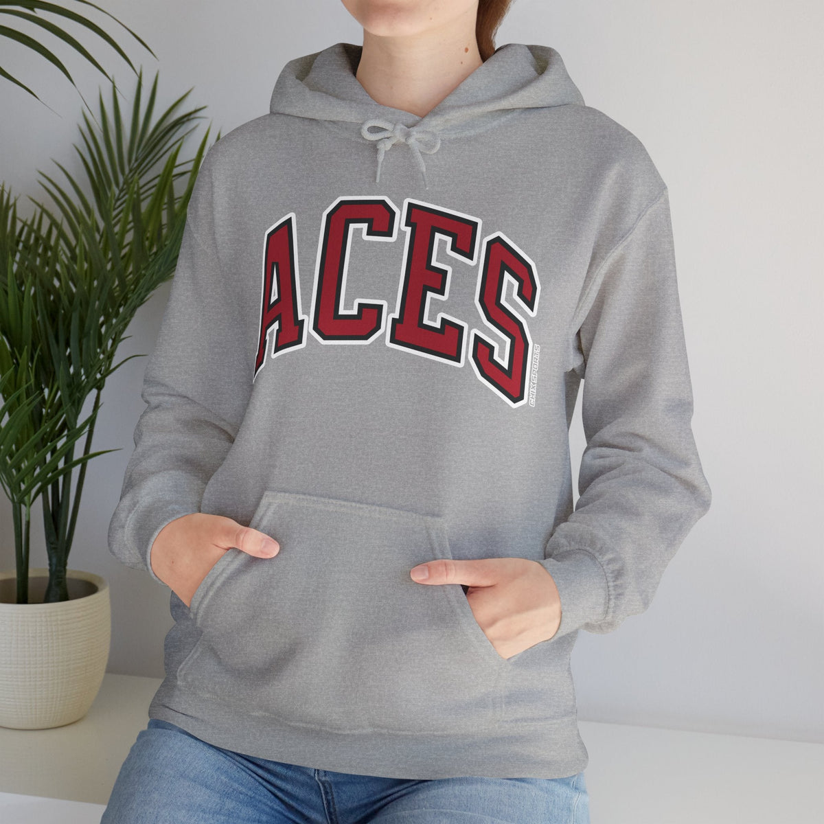 A'ja Wilson Aces Unisex Jersey Hoodie in Red | Chix Sports