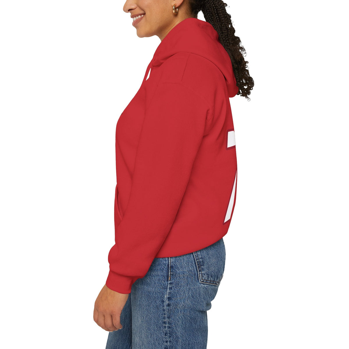 Akane Shiga Detroit Hockey Club Unisex Hoodie in Red | Chix Sports