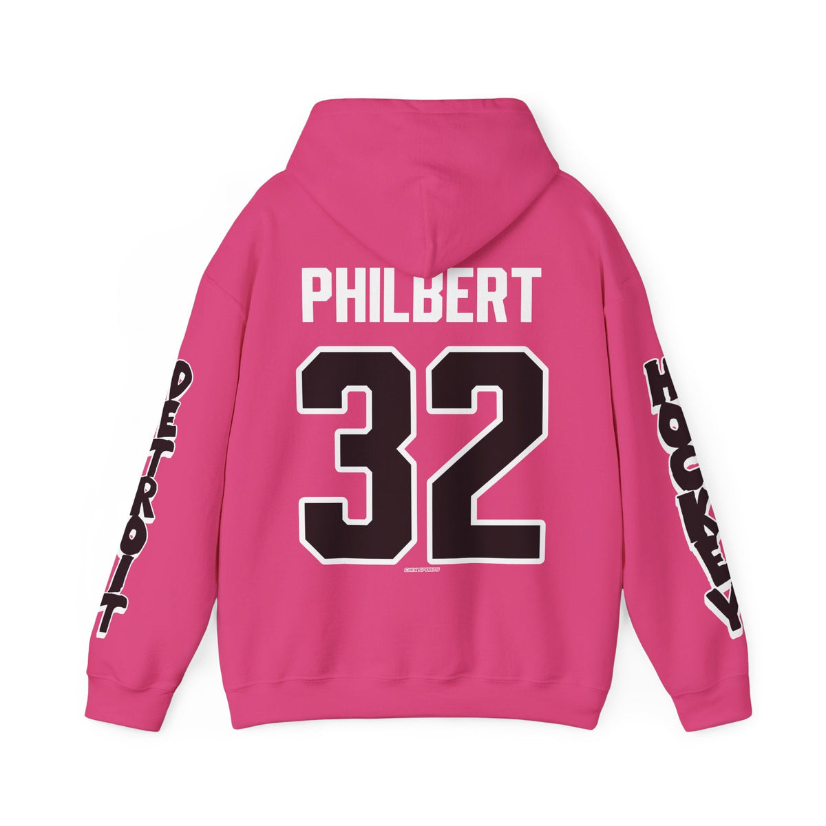 Alice Philbert Detroit Hockey Club Unisex Hoodie in Heliconia | Chix Sports