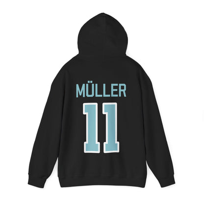 Alina Muller 11 Heavy Fleet Hoodie - No Sleeve Print | Chix Sports