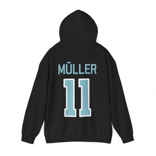 Alina Muller 11 Heavy Fleet Hoodie - No Sleeve Print | Chix Sports