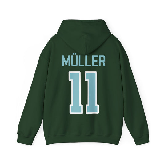 Alina Muller 11 Heavy Fleet Hoodie - No Sleeve Print | Chix Sports
