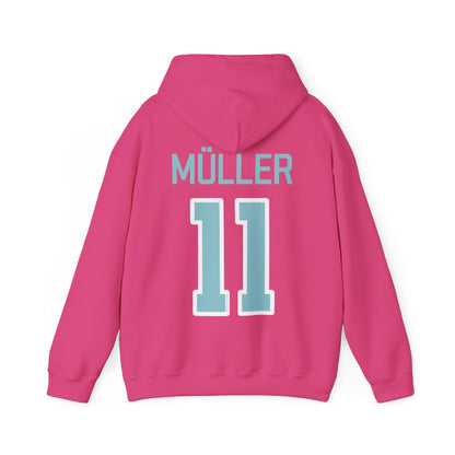 Alina Muller 11 Heavy Fleet Hoodie - No Sleeve Print | Chix Sports
