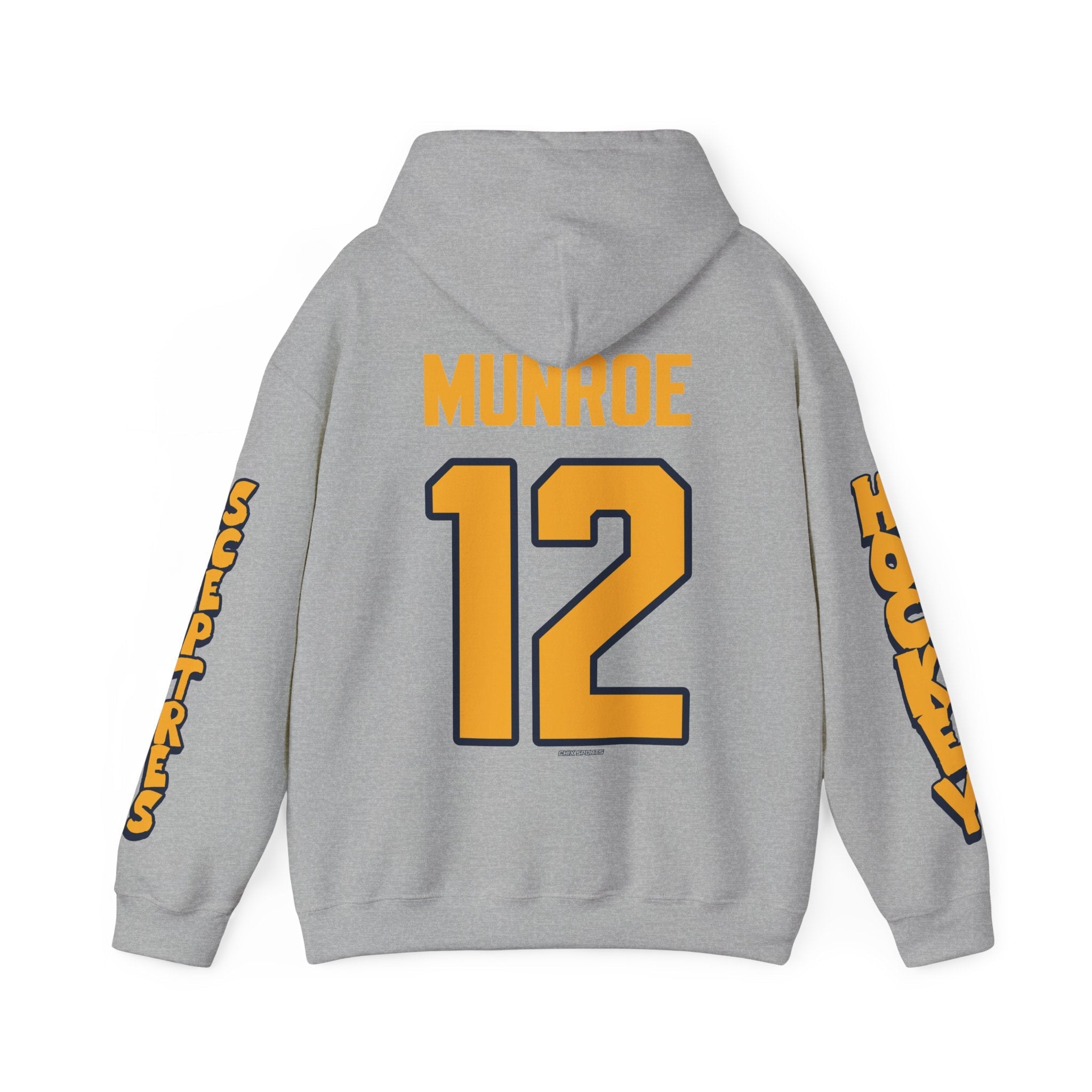 Allie Munroe Sceptres Unisex Hoodie in Sport Grey | Chix Sports