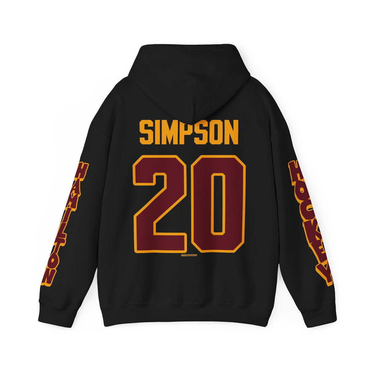 Allyson Simpson Hamilton Expansion Unisex Hoodie in Black | Chix Sports