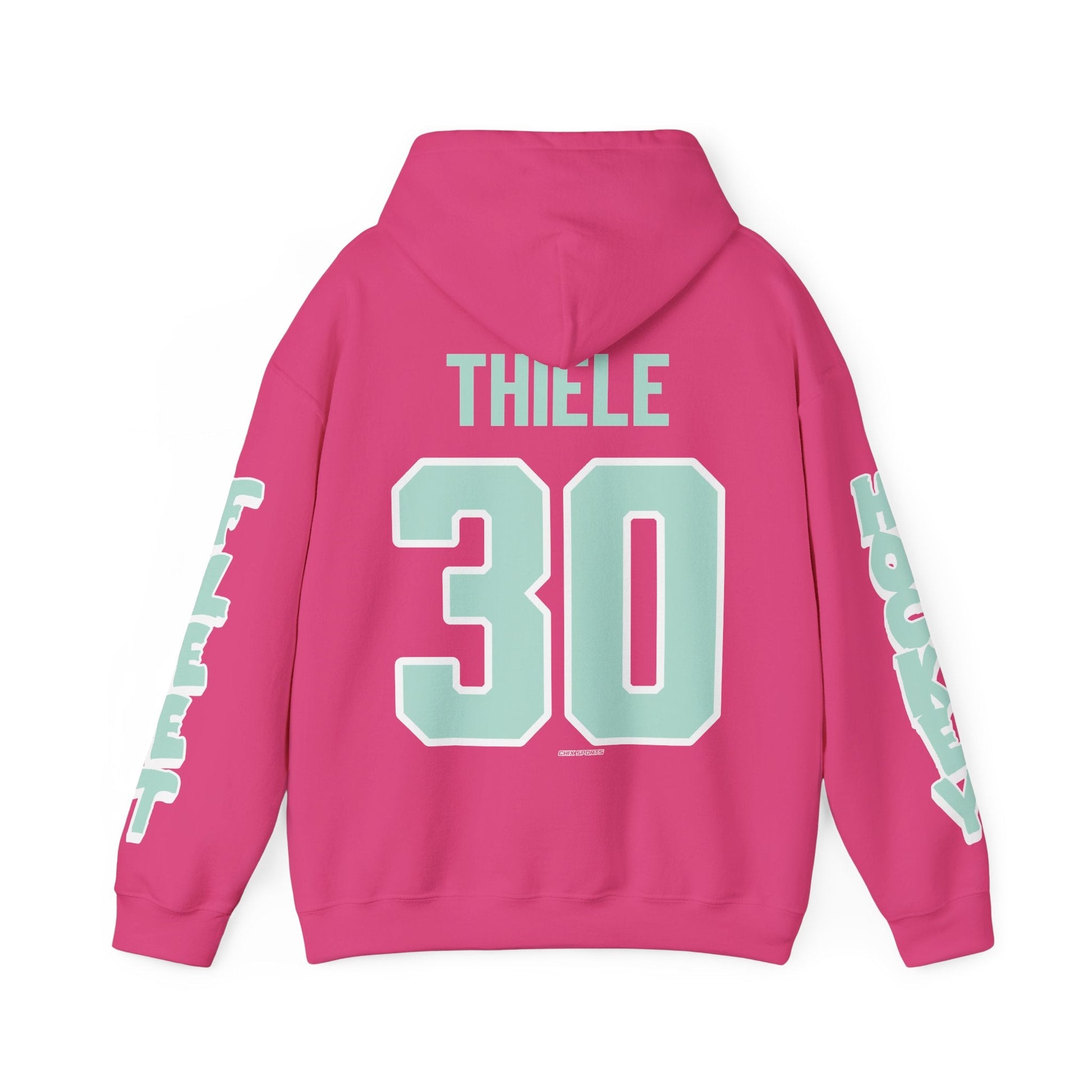Amanda Thiele Unisex Fleet Hoodie in Heliconia | Chix Sports