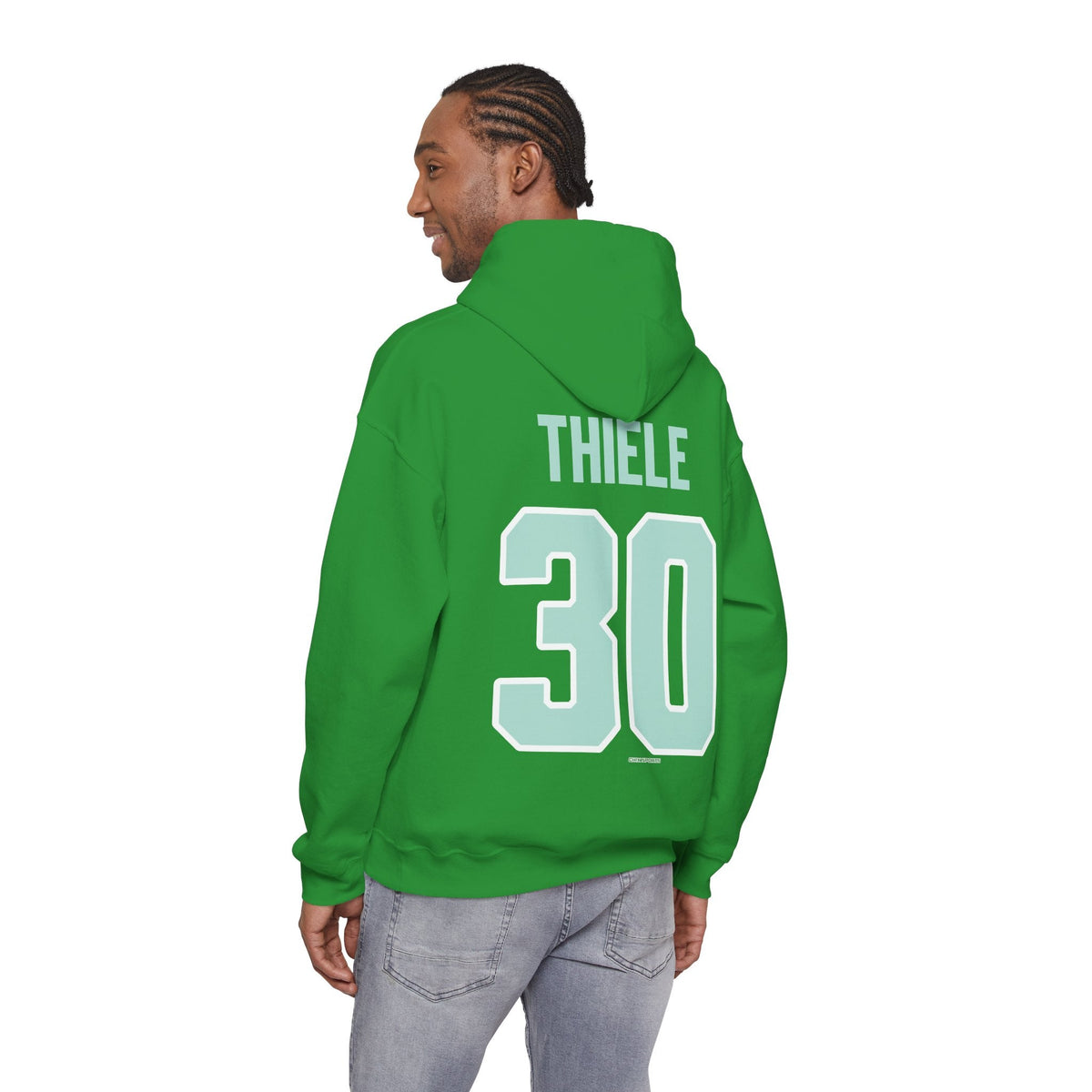 Amanda Thiele Unisex Fleet Hoodie in Dark Heather | Chix Sports