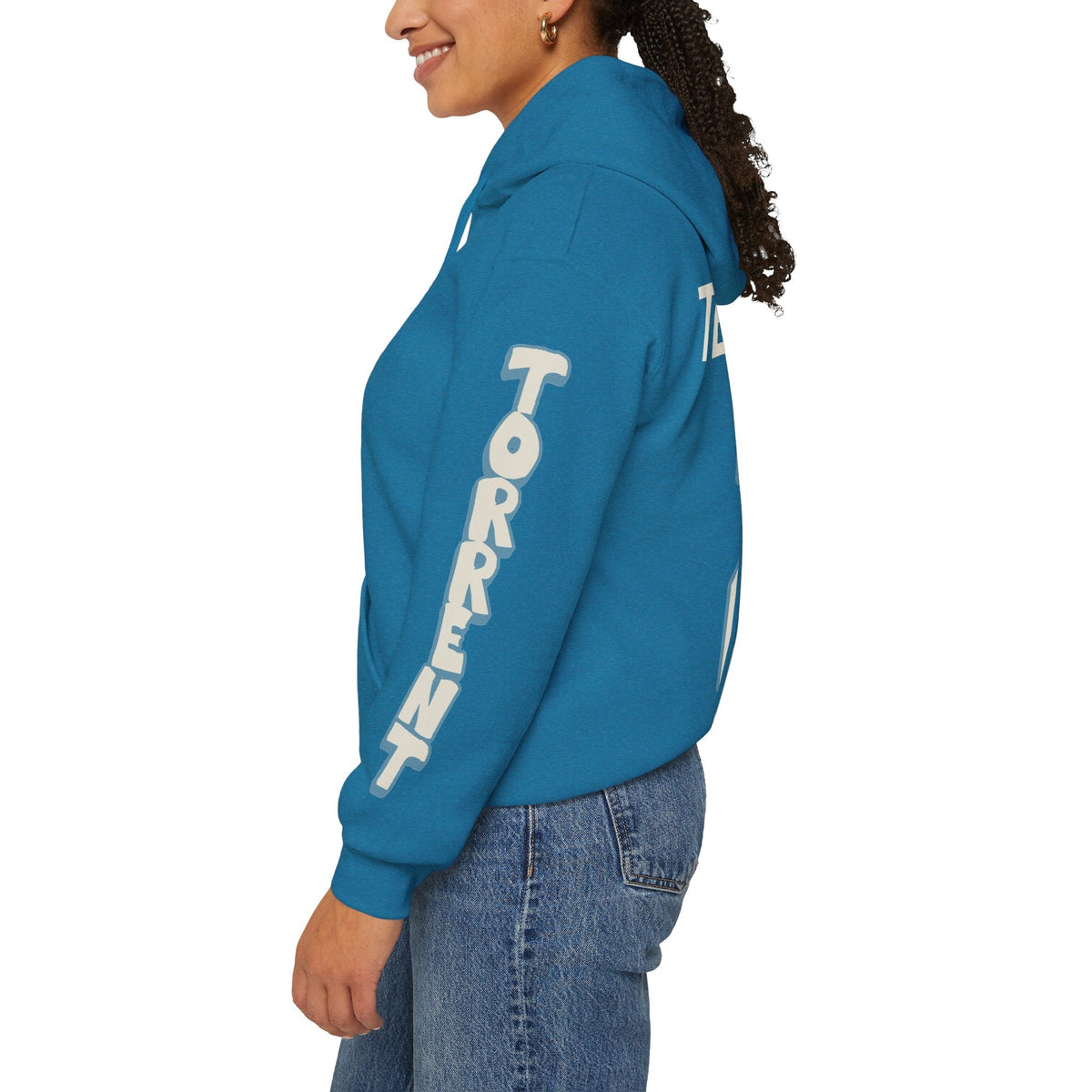 Aneta Tejralova Torrent Unisex Hoodie in Antique Sapphire | Chix Sports