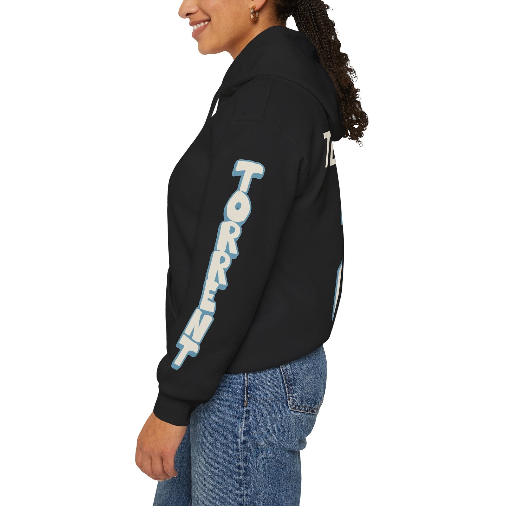 Aneta Tejralova Torrent Unisex Hoodie in Antique Sapphire | Chix Sports
