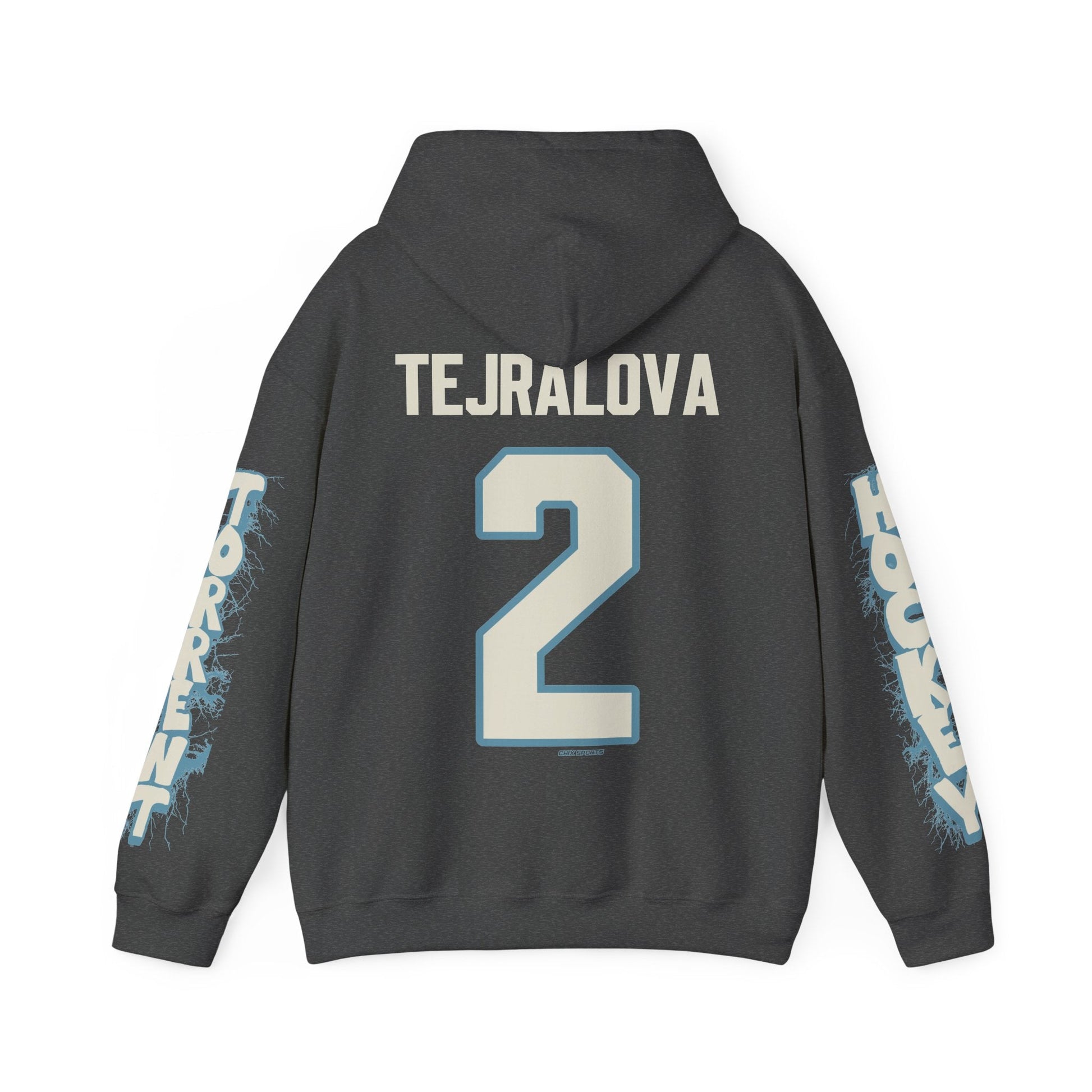 Aneta Tejralova Torrent Unisex Hoodie in Dark Heather | Chix Sports