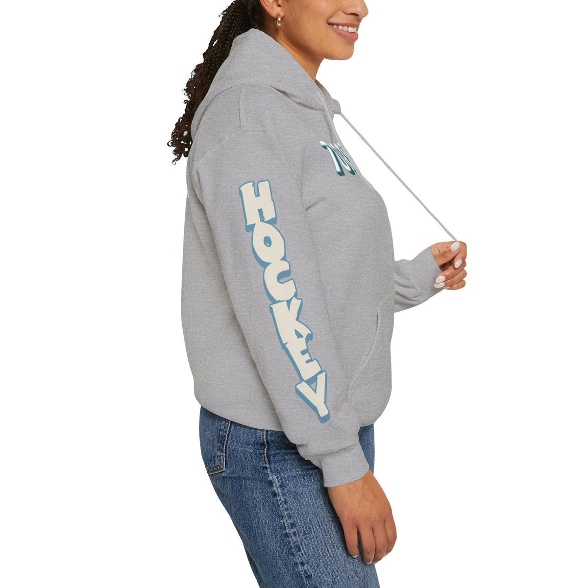 Aneta Tejralova Torrent Unisex Hoodie in Antique Sapphire | Chix Sports