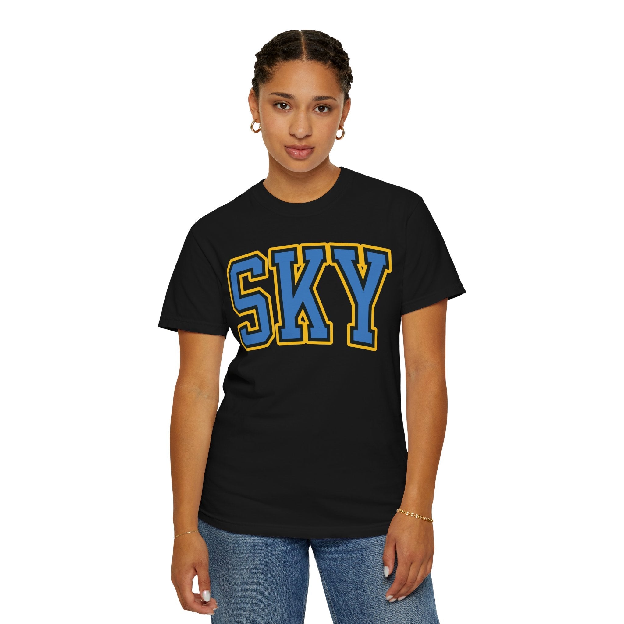 Angel Reese 2 - sided Sky Basketball Premium Shirt | Chix Sports