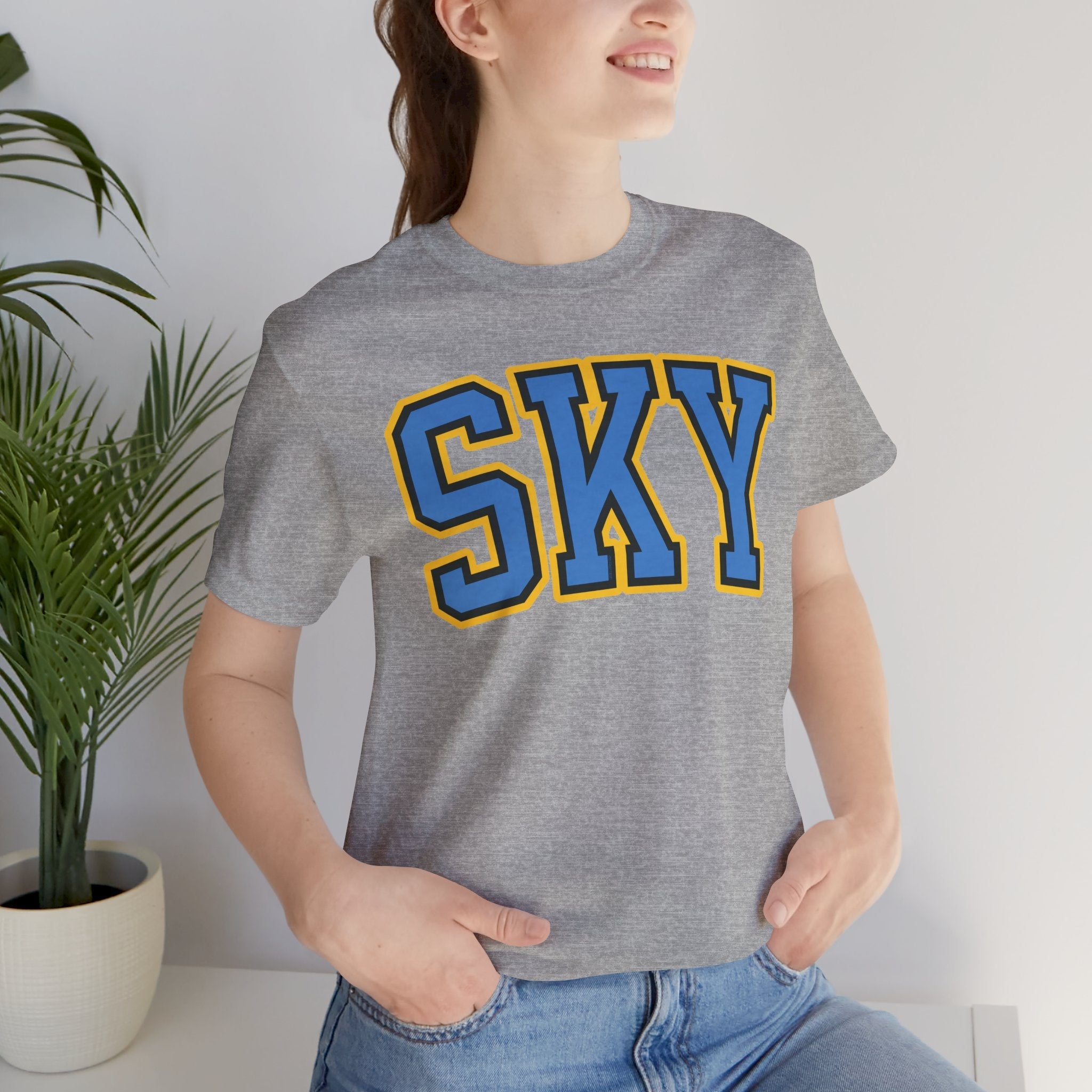 Angel Reese Sky Unisex Jersey T-shirt | Chix Sports