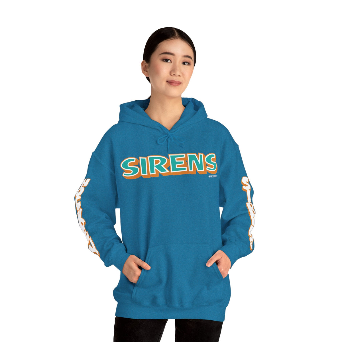 Anna Bargman Sirens Unisex Hoodie in Antique Sapphire | Chix Sports