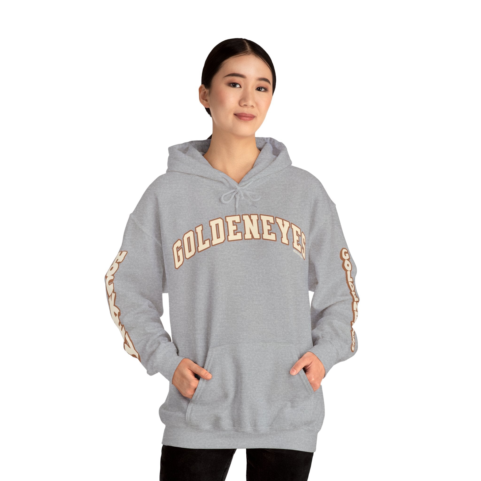 Anna Segedi Goldeneyes Unisex Hoodie in Dark Heather | Chix Sports