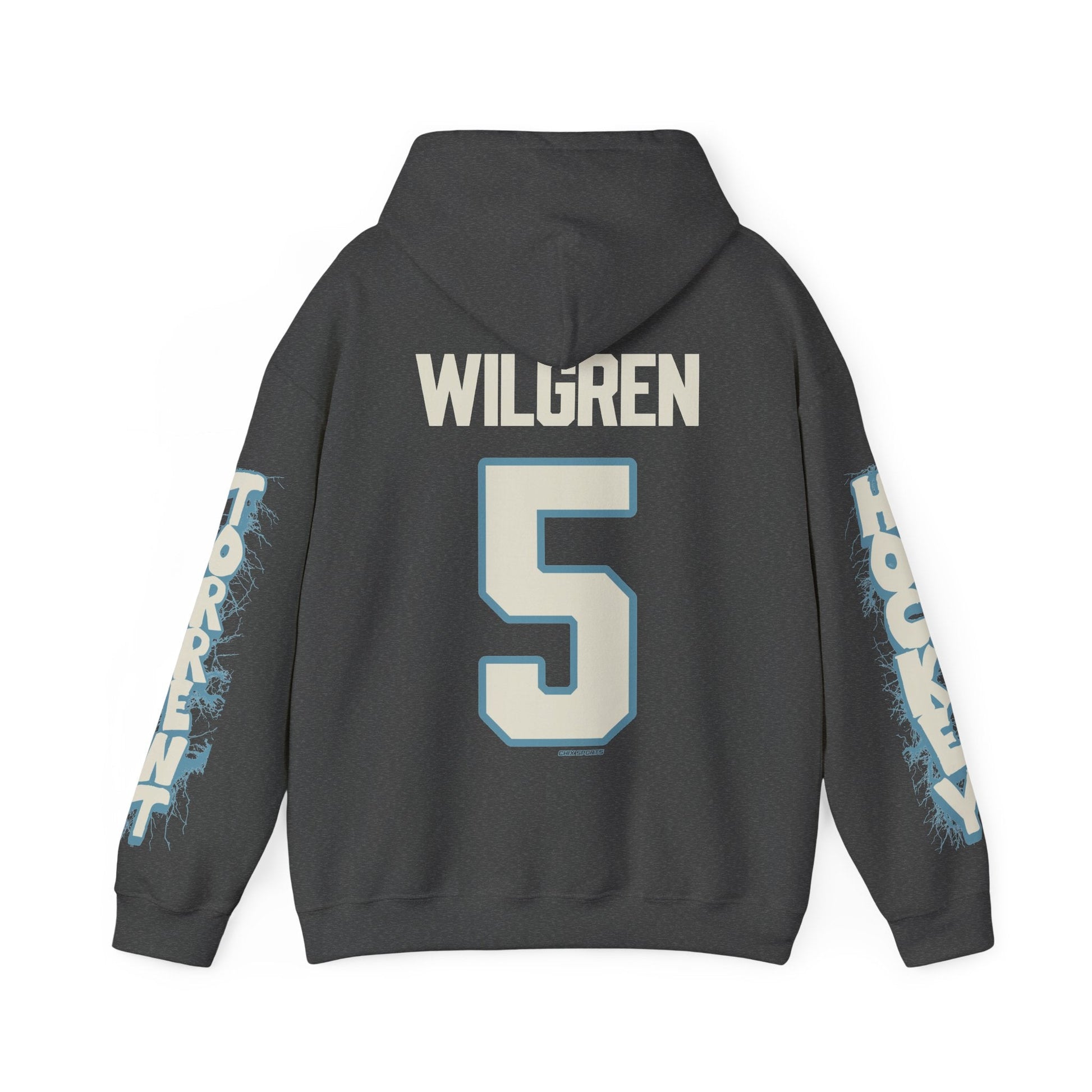 Anna Wilgren Torrent Unisex Hoodie in Dark Heather | Chix Sports