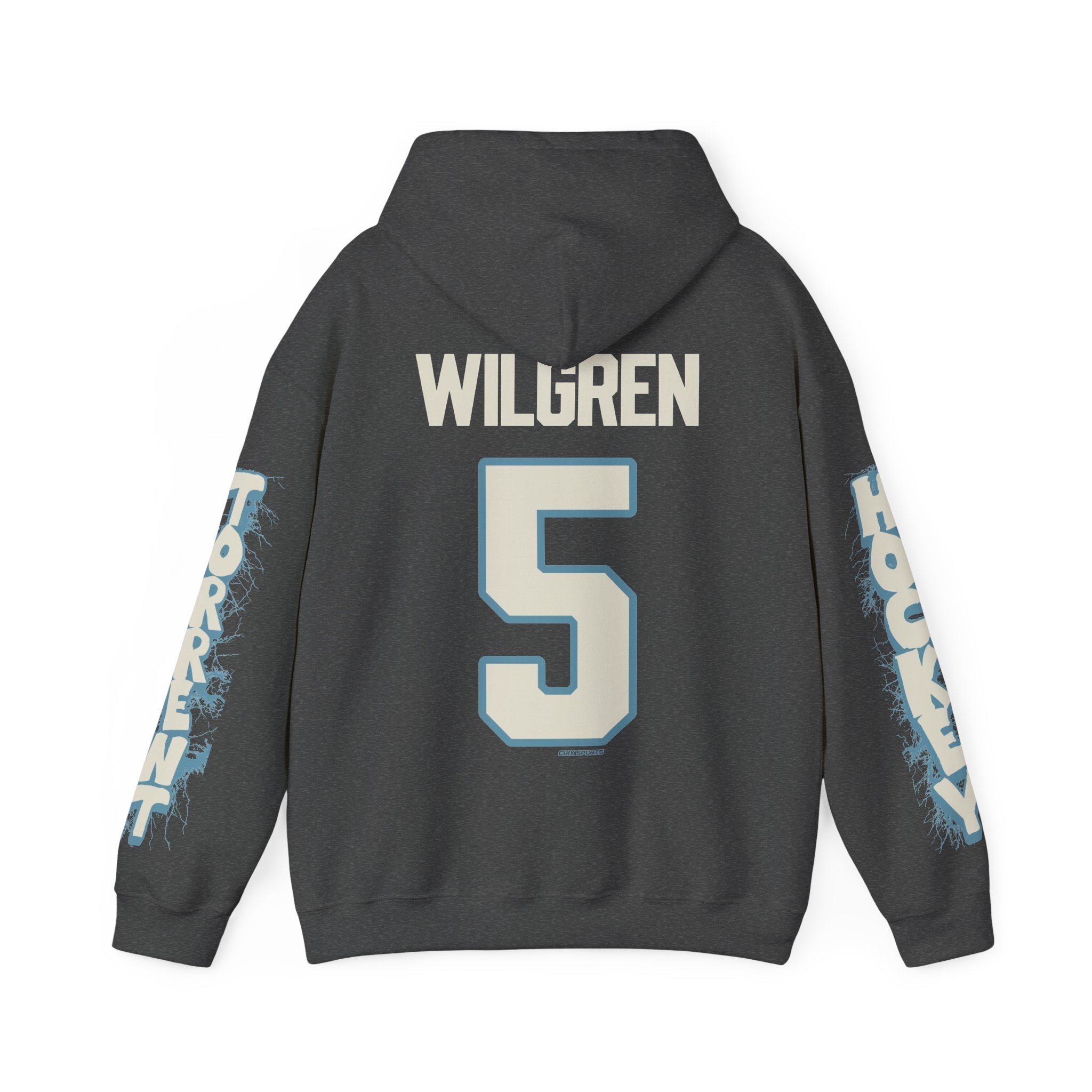 Anna Wilgren Torrent Unisex Hoodie in Dark Heather | Chix Sports