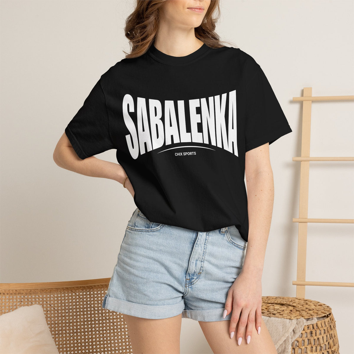 Aryna Sabalenka Premium Unisex Fan Shirt in Red | Chix Sports