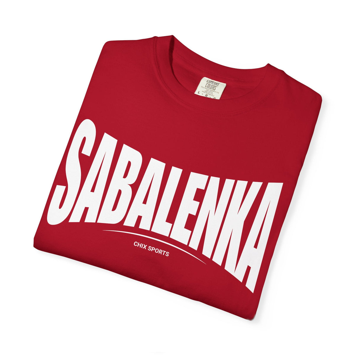Aryna Sabalenka Premium Unisex Fan Shirt in Red | Chix Sports