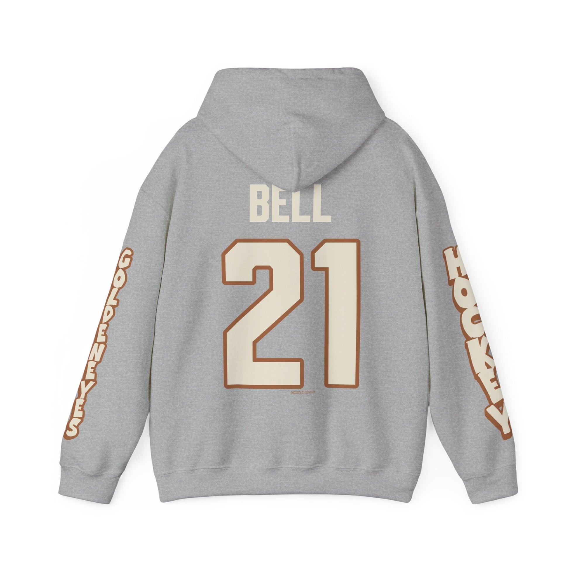 Ashton Bell Goldeneyes Unisex Hoodie in Sport Grey | Chix Sports