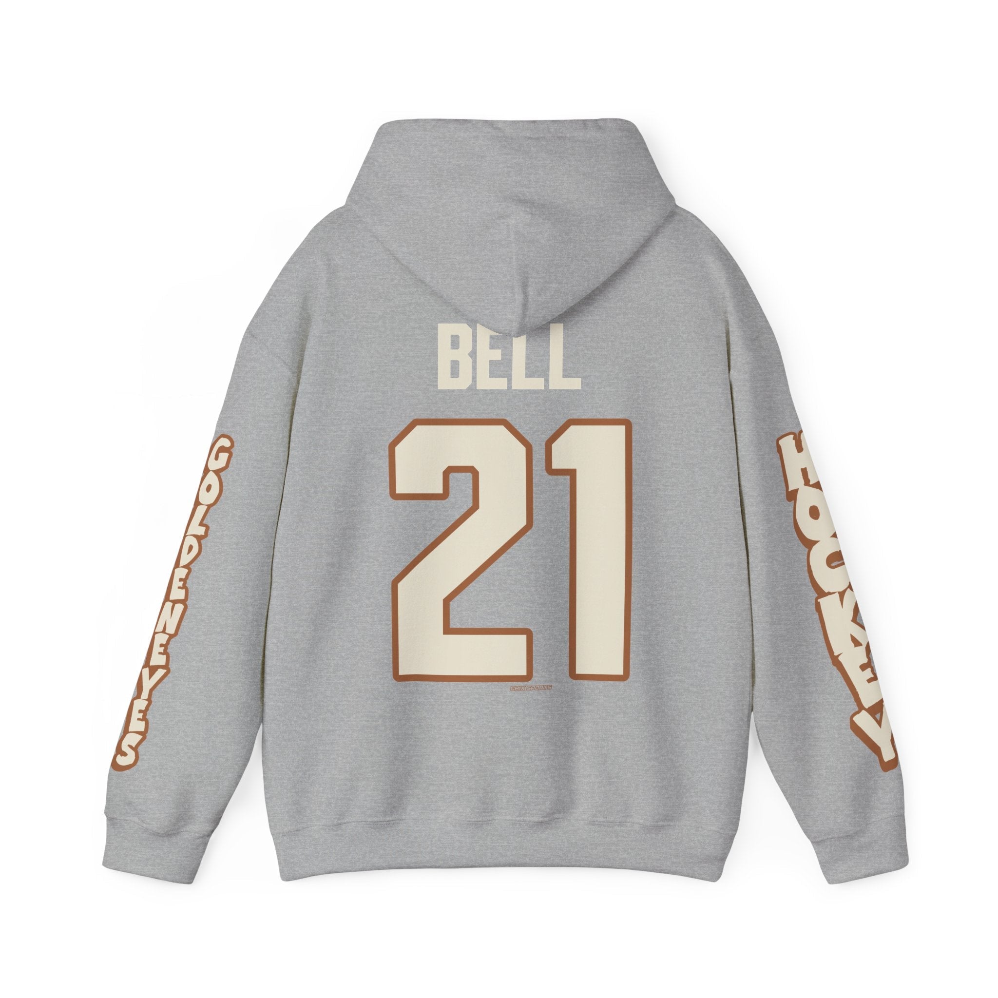 Ashton Bell Goldeneyes Unisex Hoodie in Sport Grey | Chix Sports