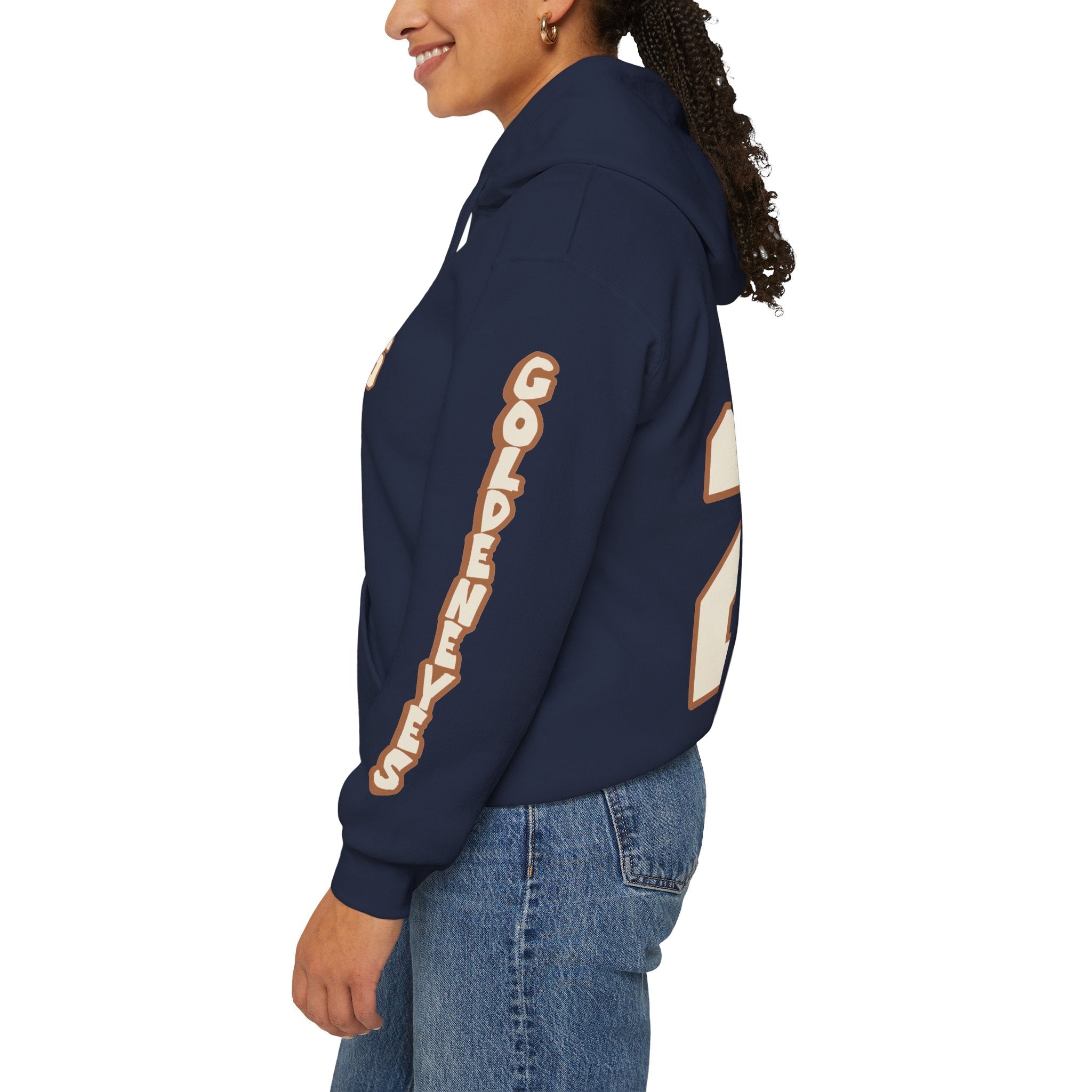 Ashton Bell Goldeneyes Unisex Hoodie in Dark Heather | Chix Sports