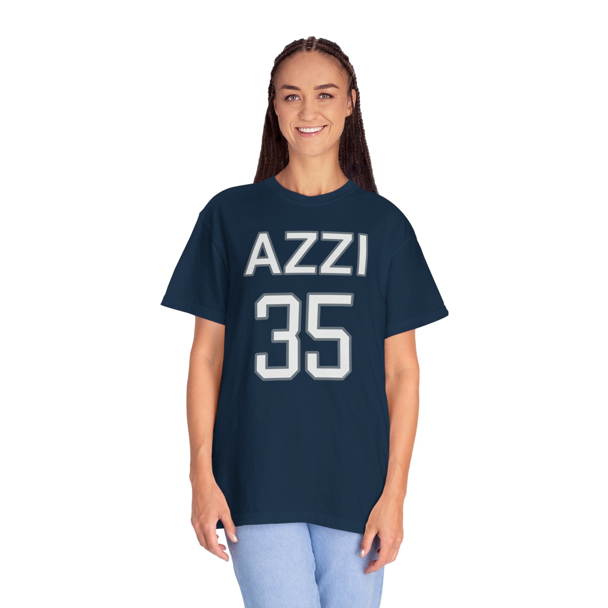 Azzi Fudd 35 Connecticut Player Premium T-shirt | Chix Sports