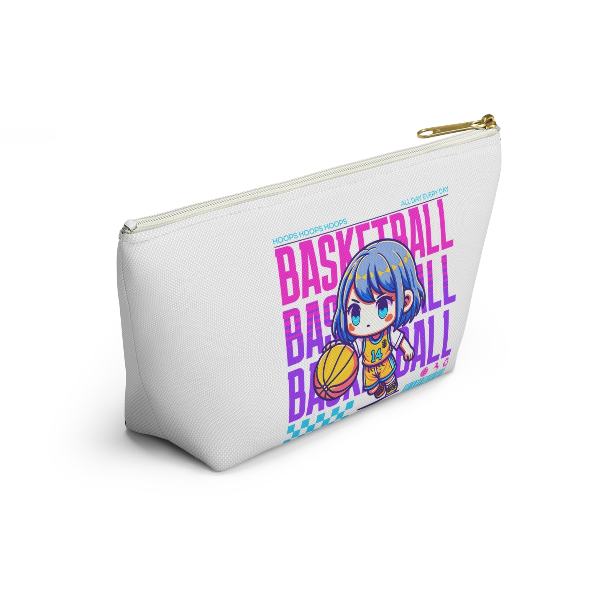 Basketball Player Anime Style Accessory Pouch | Chix Sports