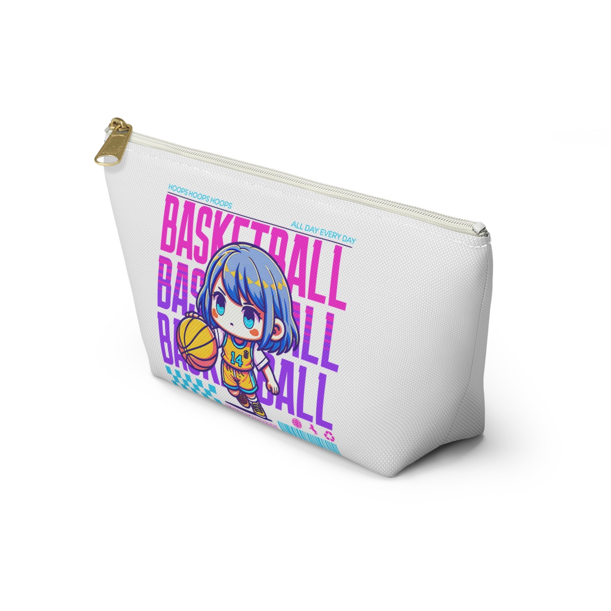 Basketball Player Anime Style Accessory Pouch | Chix Sports