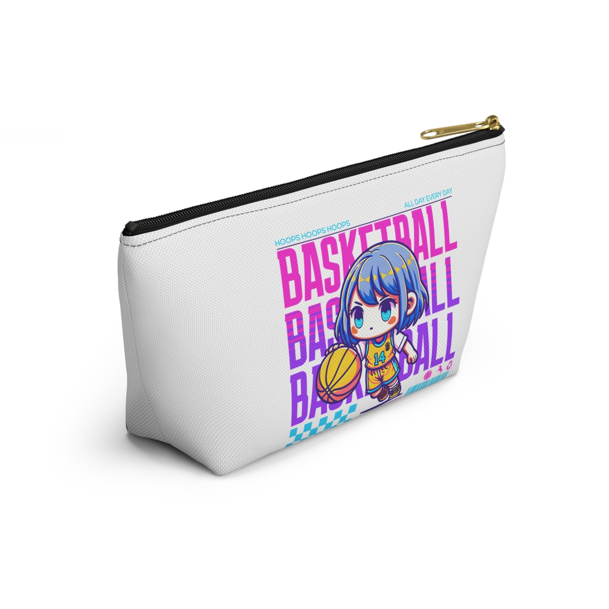 Basketball Player Anime Style Accessory Pouch | Chix Sports