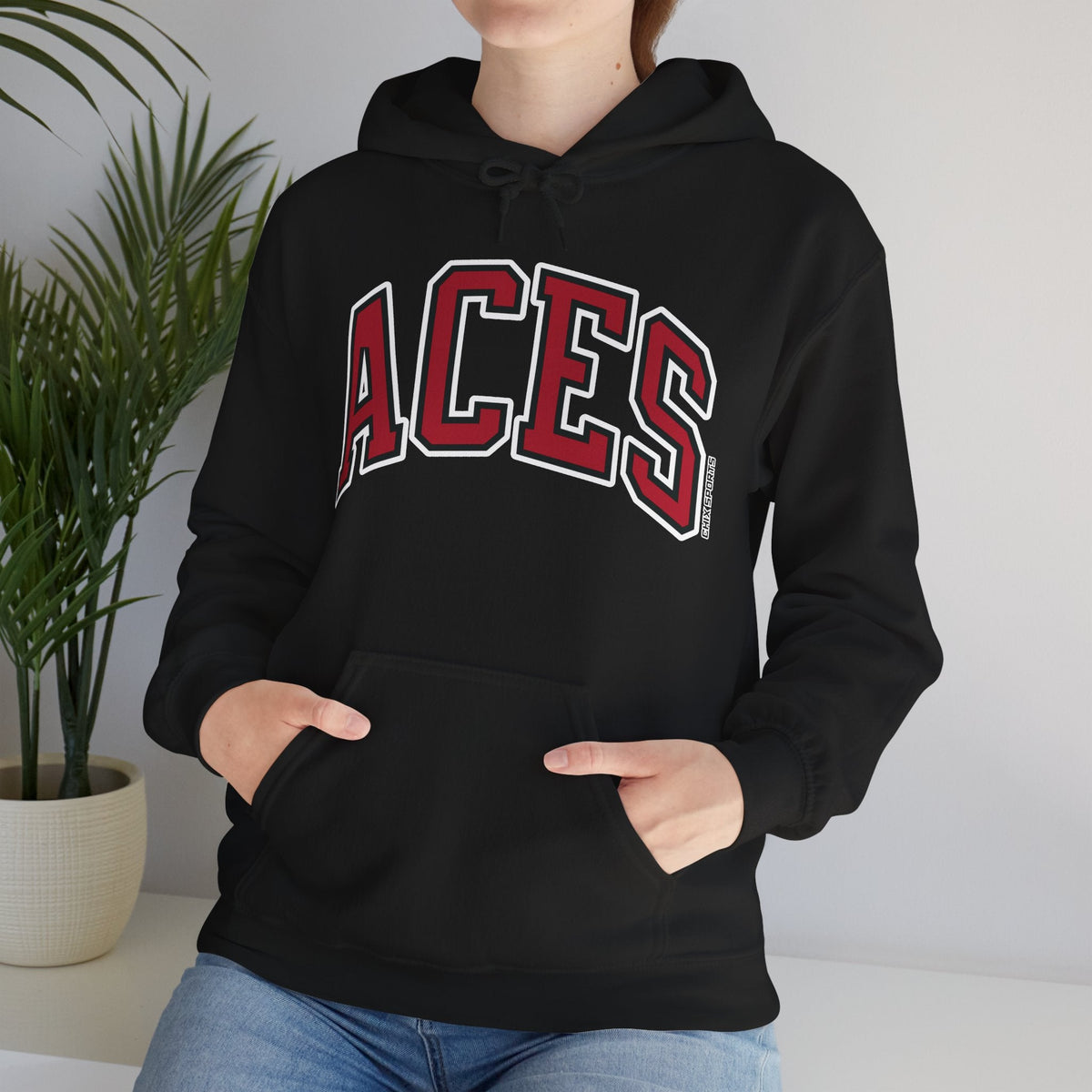 Brianna Turner Aces Unisex Jersey Hoodie in Red | Chix Sports
