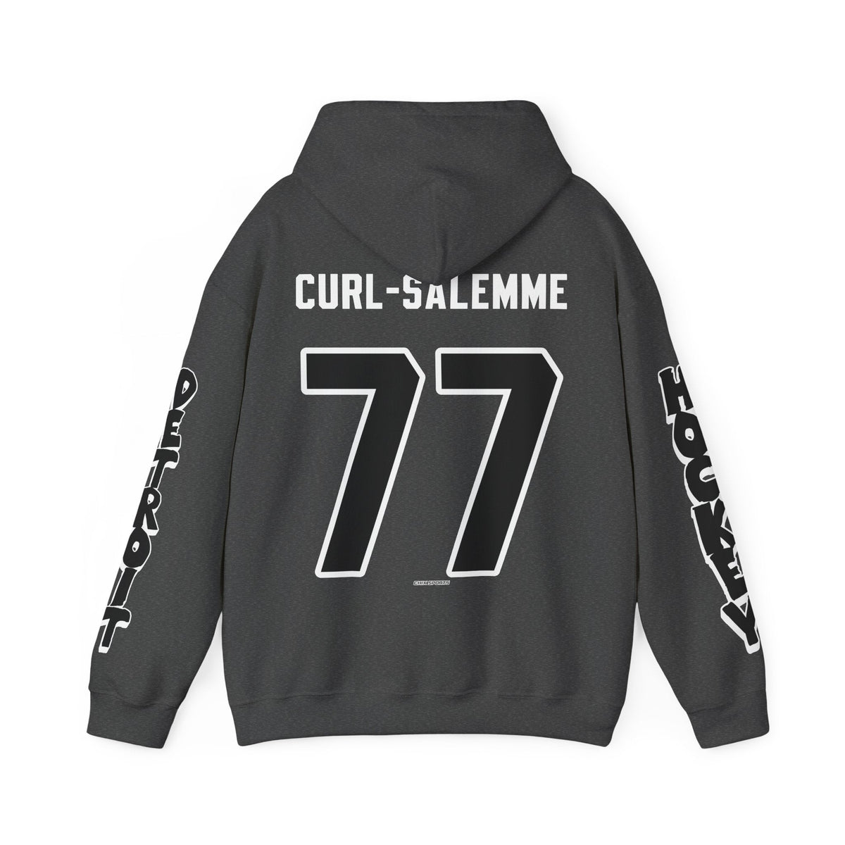 Britta Curl-Salemme Detroit Hockey Club Unisex Hoodie in Dark Heather | Chix Sports