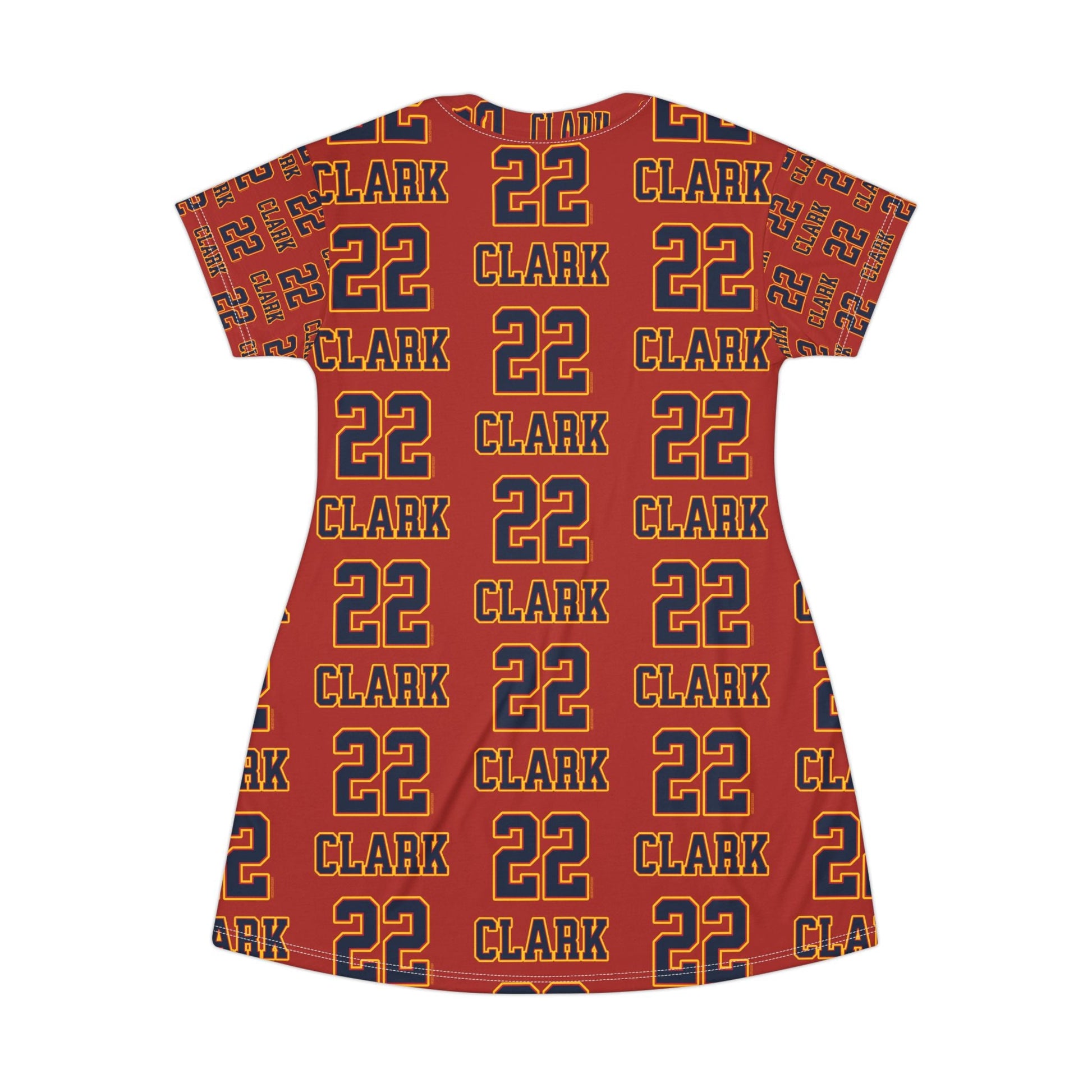 Caitlin Clark Jersey T-Shirt Dress - All Over Print | Chix Sports