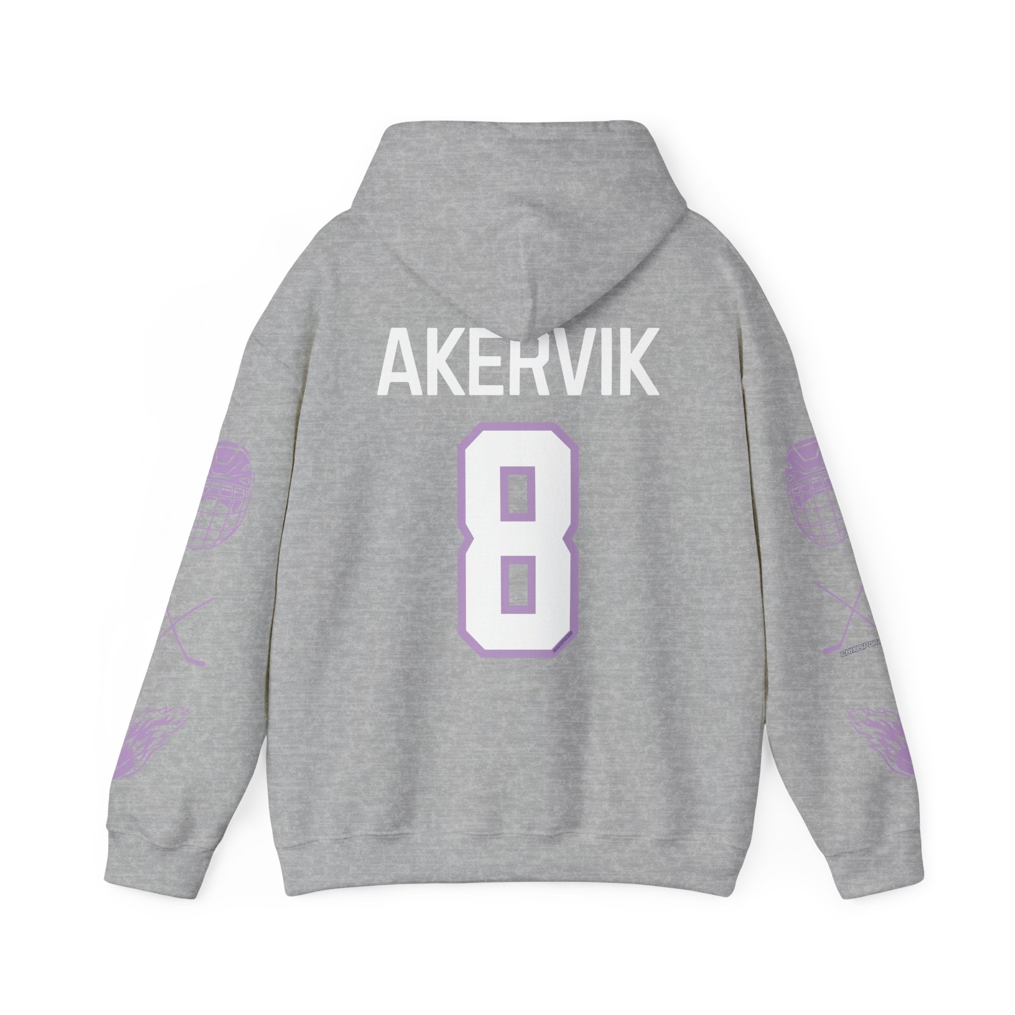 Charlotte Akervik 8 Frost Hockey Heavy Hoodie | Chix Sports