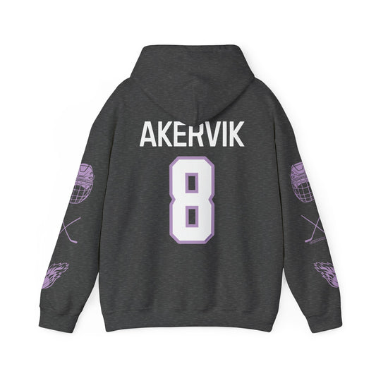 Charlotte Akervik 8 Frost Hockey Heavy Hoodie | Chix Sports