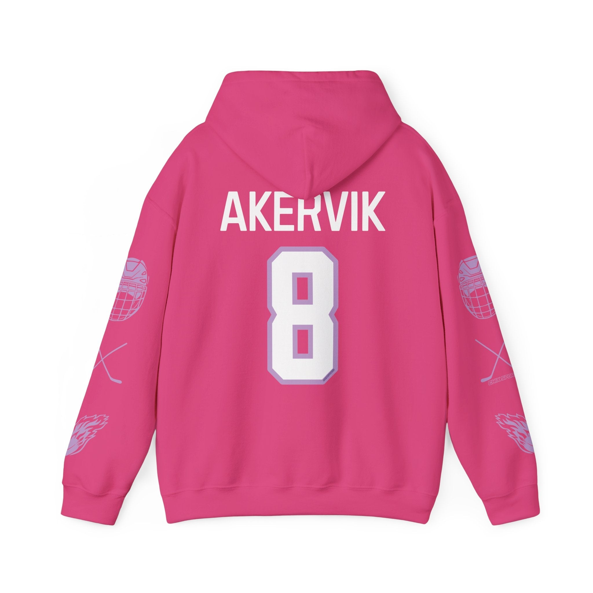 Charlotte Akervik 8 Frost Hockey Heavy Hoodie | Chix Sports