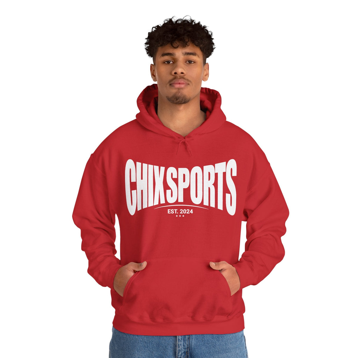 Chix Sports Apparel Unisex Hoodie in Red | Chix Sports