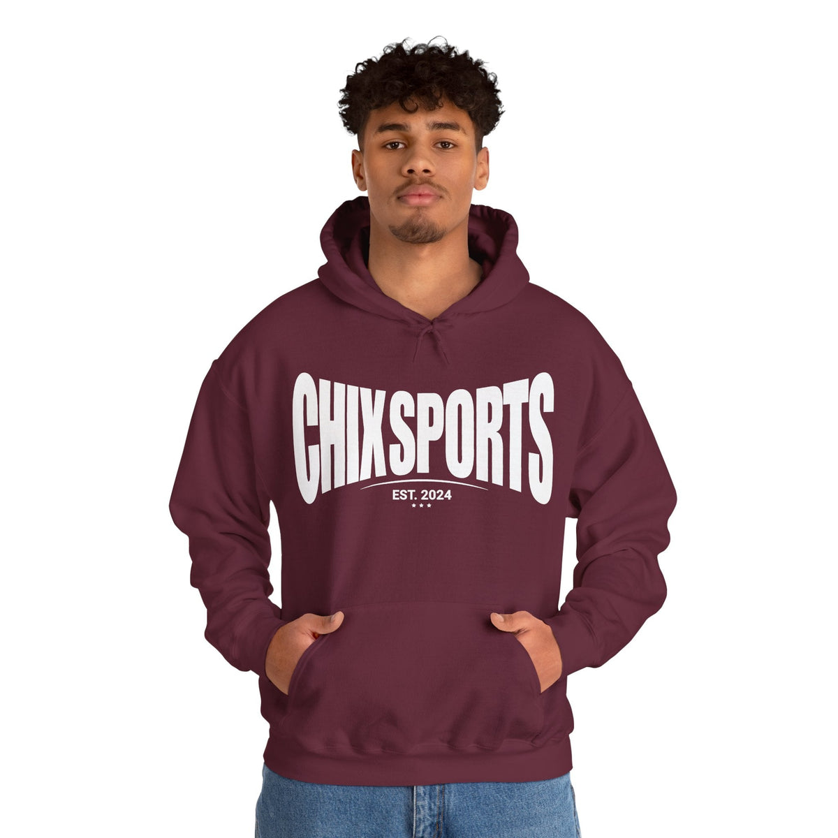 Chix Sports Apparel Unisex Hoodie in Red | Chix Sports