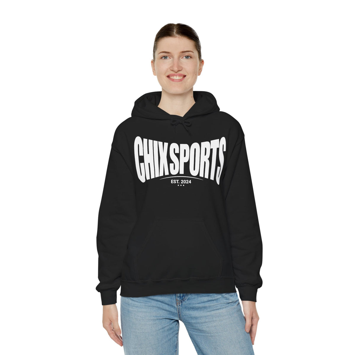 Chix Sports Apparel Unisex Hoodie in Black | Chix Sports