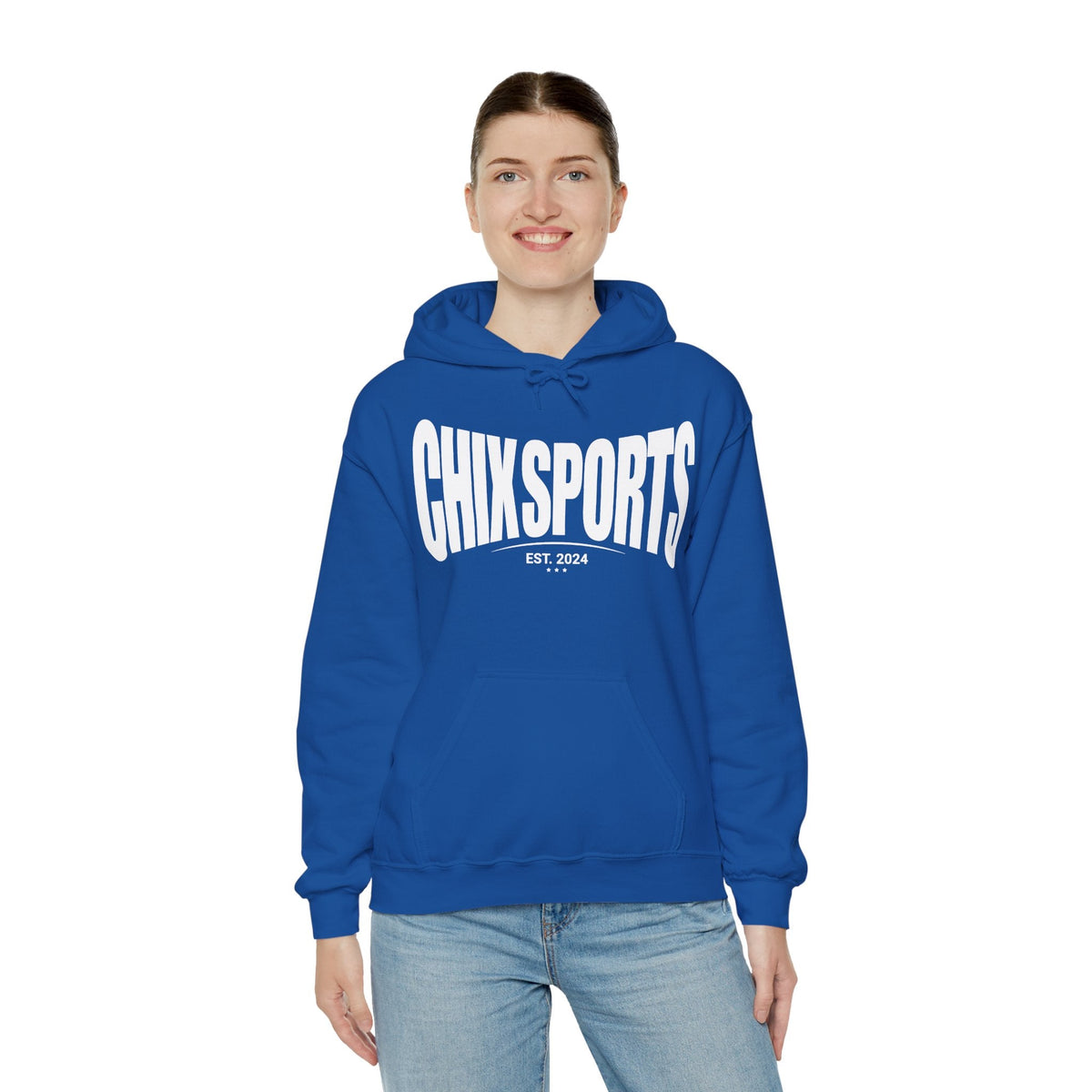 Chix Sports Apparel Unisex Hoodie in Royal | Chix Sports